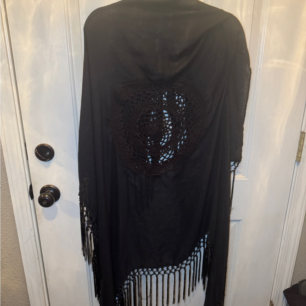 Black Western Shawl